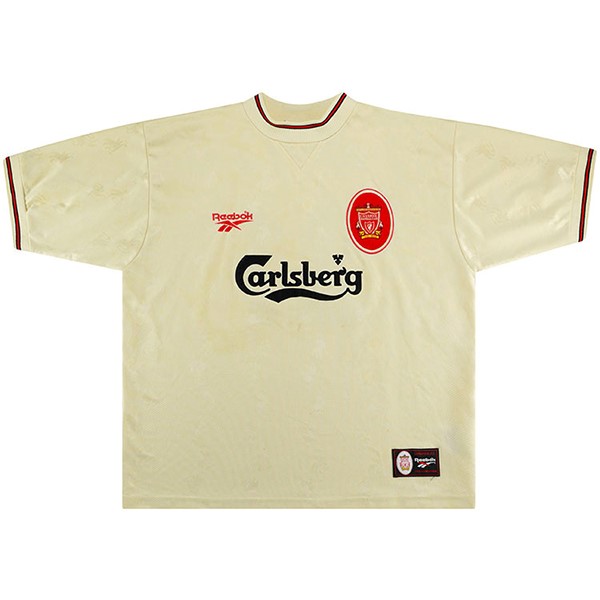 Tailandia Camiseta Liverpool 2ª Retro 1996 1997 Blanco